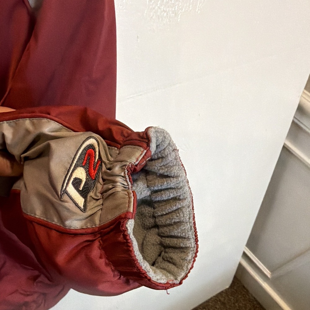 VTG Pro Player Ala Crimson Tide Maroon/Gray Zip Pullover Jacket Sz L Reversible - Picture 4 of 14